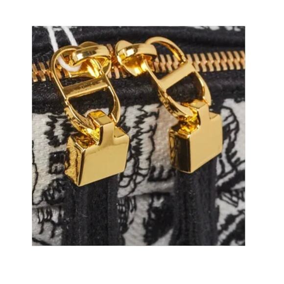 NIB Christian Dior de Paris Embroidered Cosmetic Pouch Dust Bag Box - Picture 5 of 10